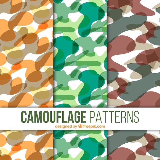 Set de patrones de camuflaje
