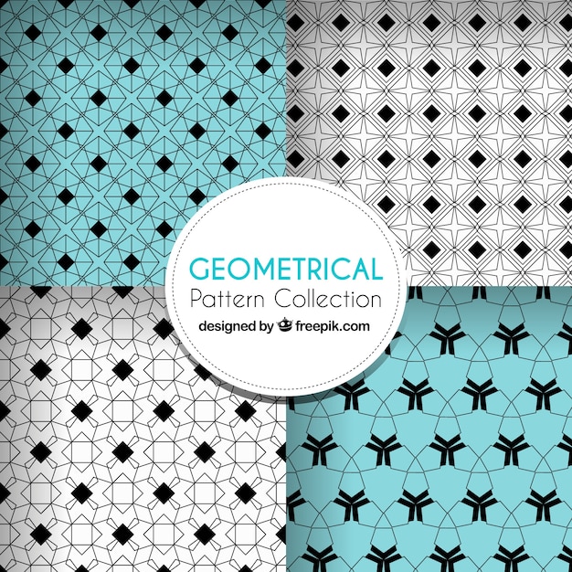 Set de patrones de formas geométricas