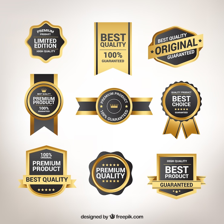 Vector gratuito set de pegatinas retro de calidad