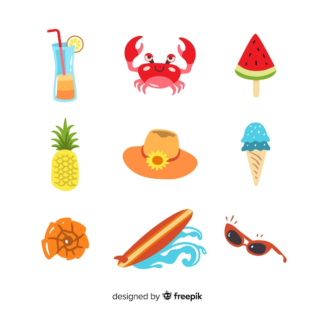Set de pegatinas veraniegas