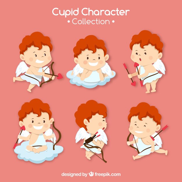Set de personajes de cupido