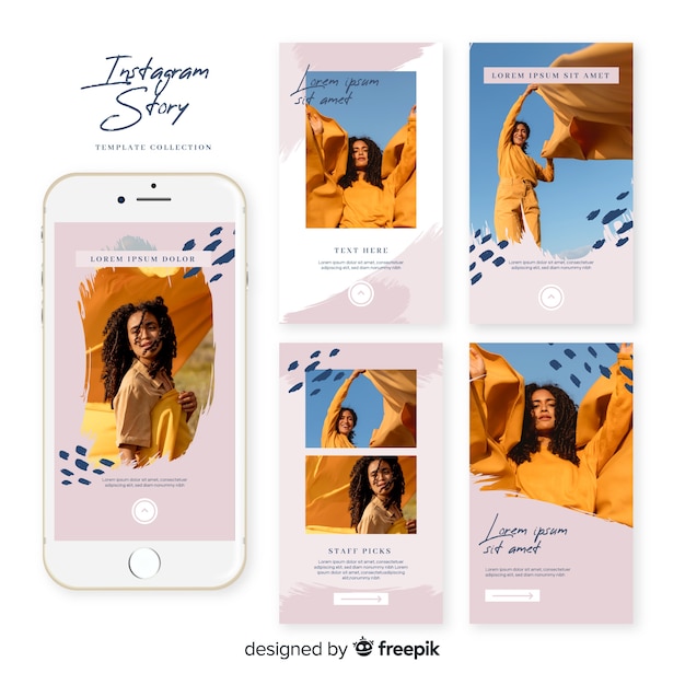 Set de plantillas de instagram stories de rebajas