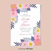 Vector gratuito set de plantillas de material de papelería de boda en acuarela