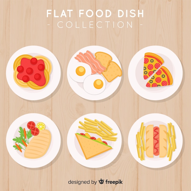 Set de platos de comida