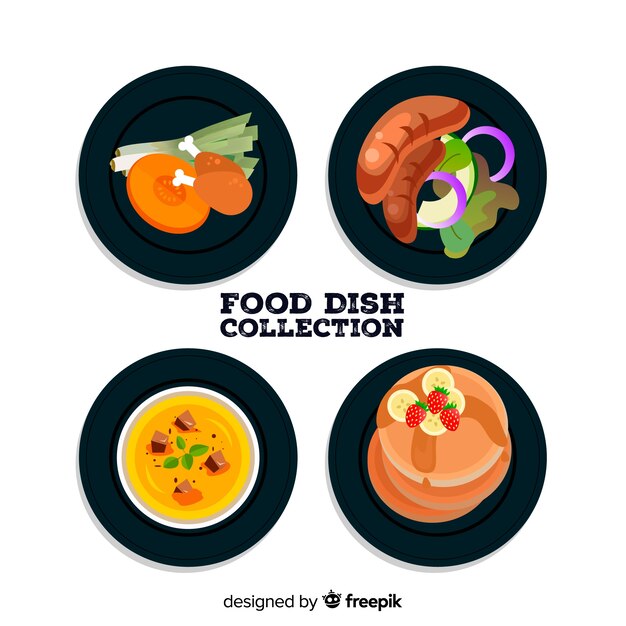 Set de platos de comida