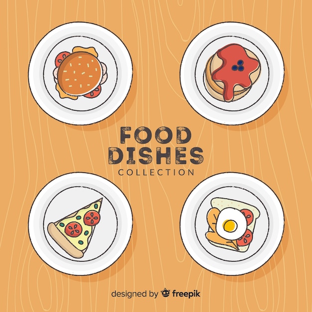 Set de platos de comida