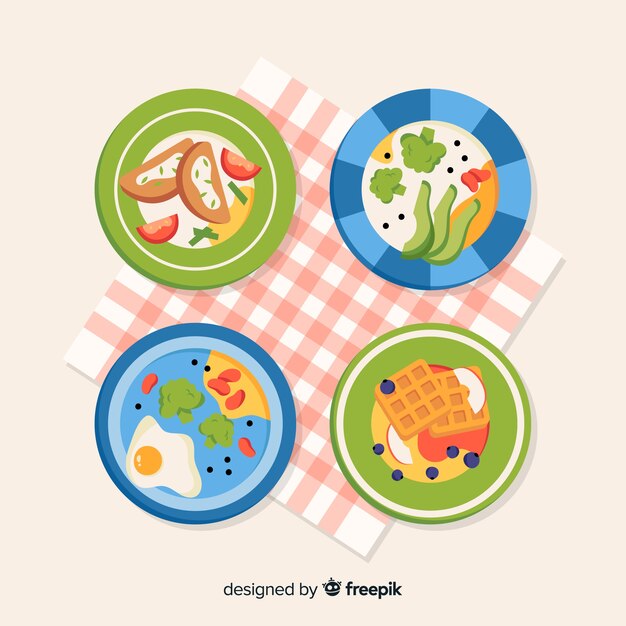 Set platos de comida