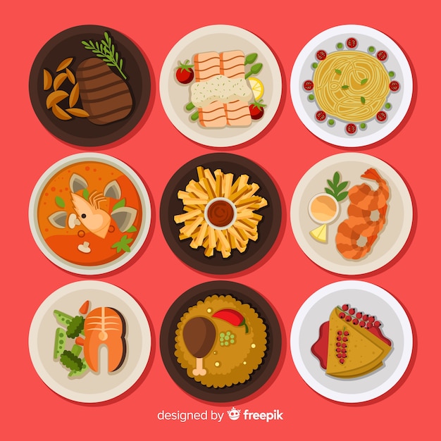 Set platos de comida