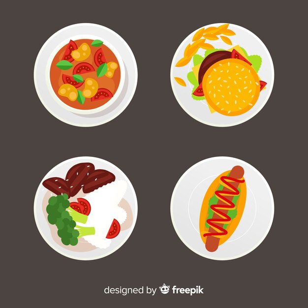 Set platos de comida