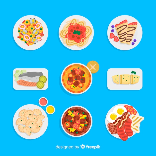 Set platos de comida