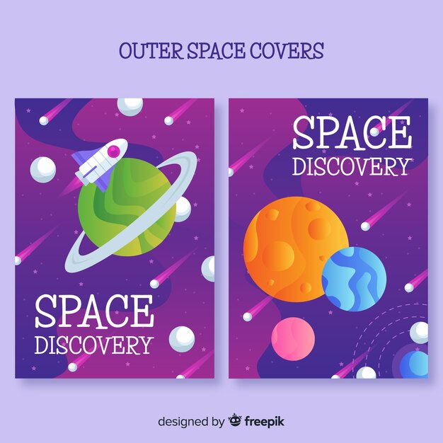 Set de portadas espaciales