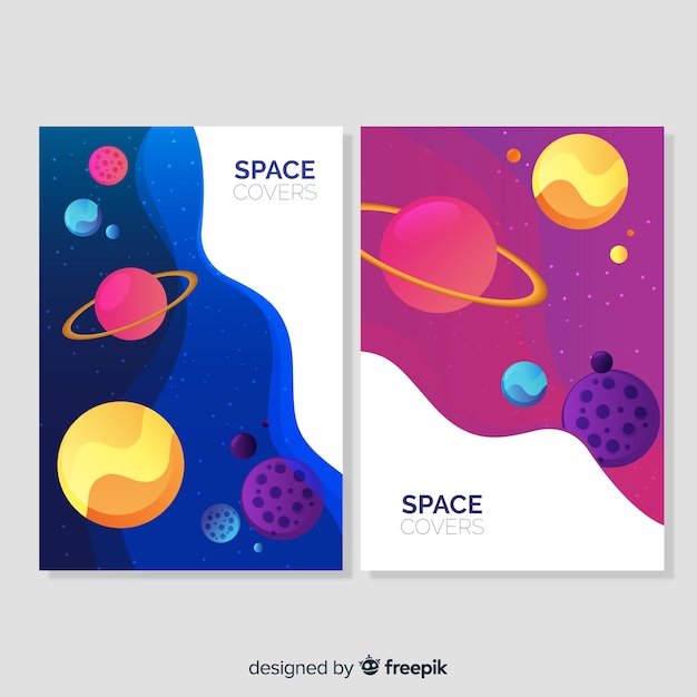 Set de portadas espaciales