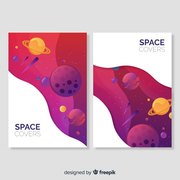 Set de portadas espaciales