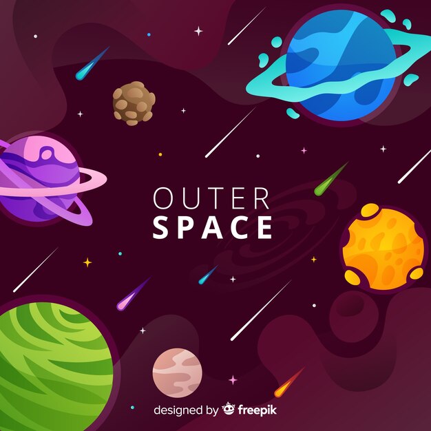 Set de portadas de temática espacial