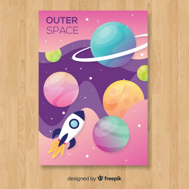 Set de portadas de temática espacial