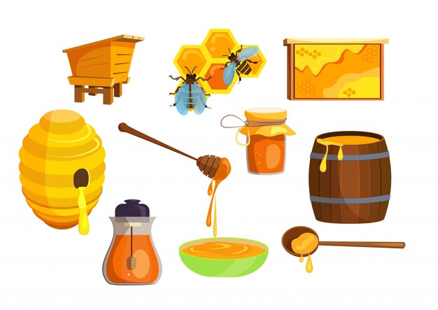 Set de producción de miel.