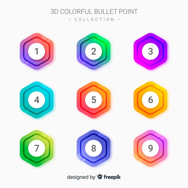 Set de puntos de viñetas