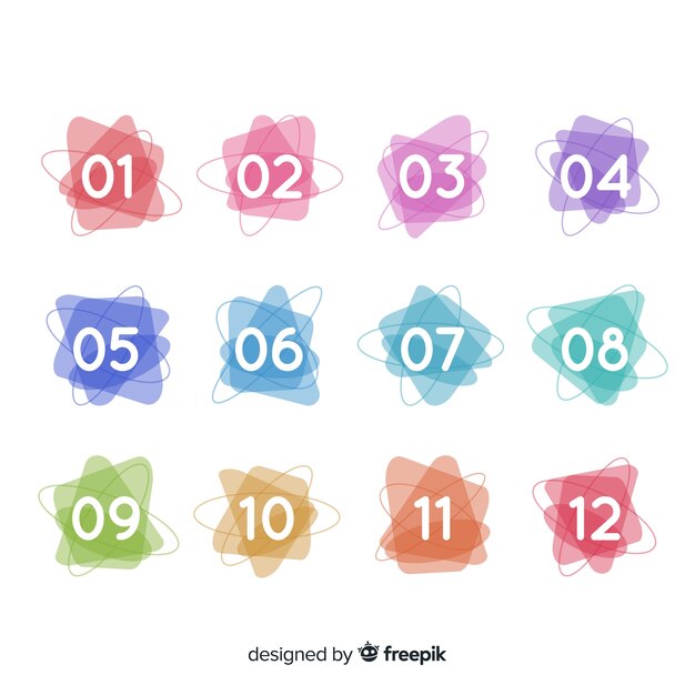 Set de puntos de viñetas