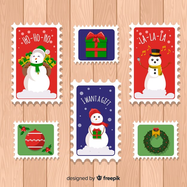 Set de sellos de navidad
