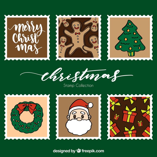 Set de sellos navideños