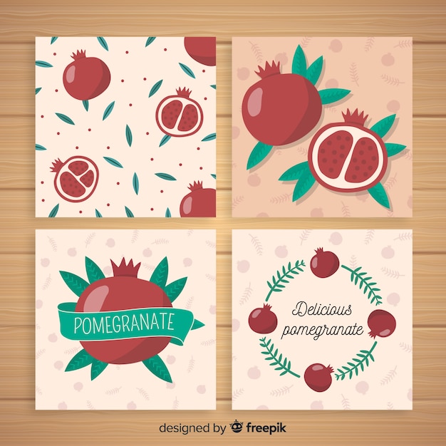 Set de tarjetas de granadas