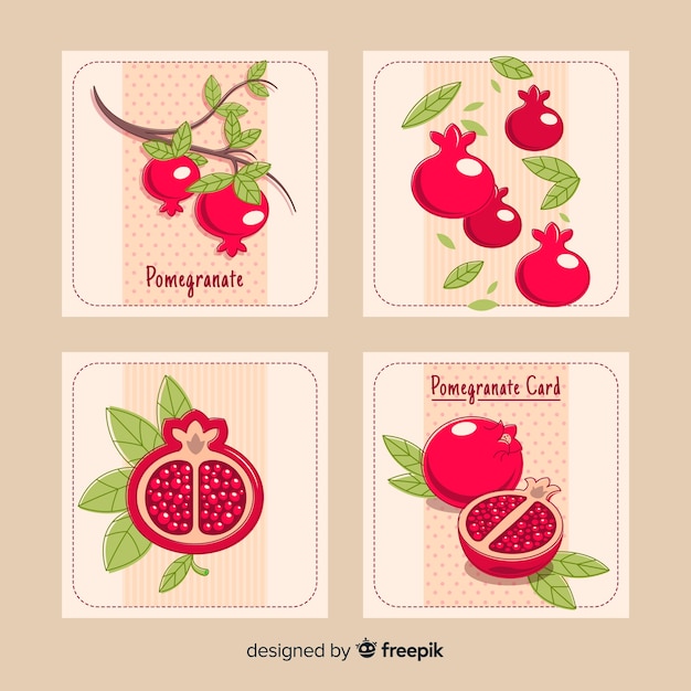 Set de tarjetas de granadas