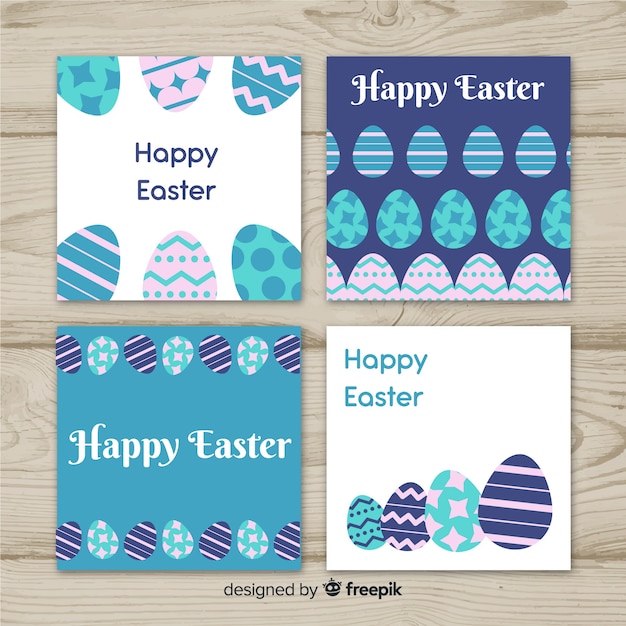 Set de tarjetas de pascua