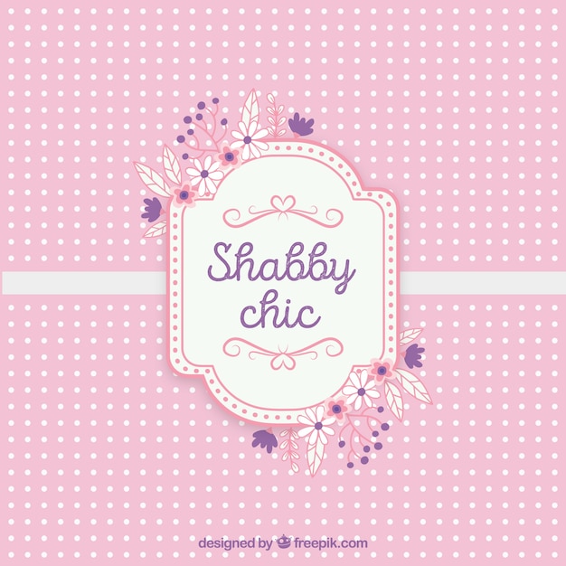 Shabby tarjeta elegante del texto