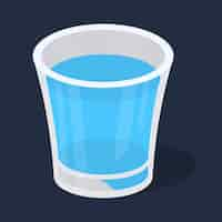 Vector gratuito shot glass