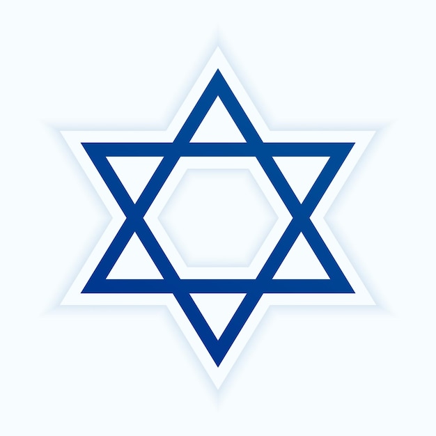 Signo judío de la estrella de David para la paz y la sabiduría eternas