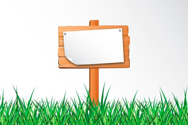 Signo de patio realista