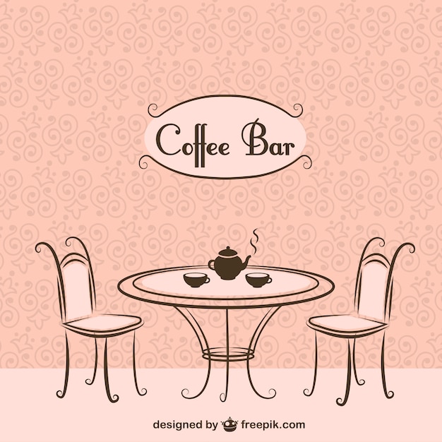 Sillas y mesas para cafeterías