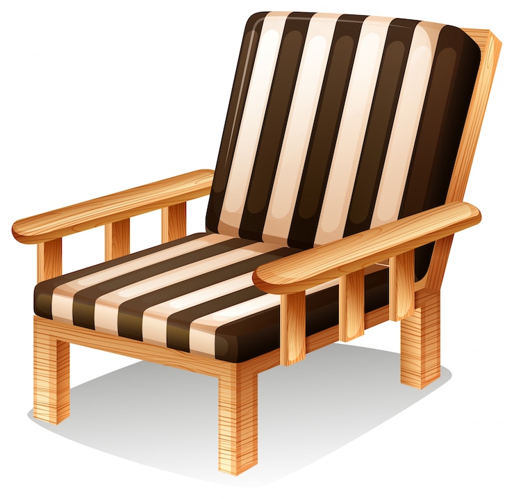 Vector gratuito un sillón relajante