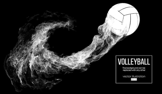 Silueta Abstracta De Una Ilustracion De Pelota De Voleibol Vector Premium Silueta Abstracta De Una Ilustracion De Pelota De Voleibol Vector Premium