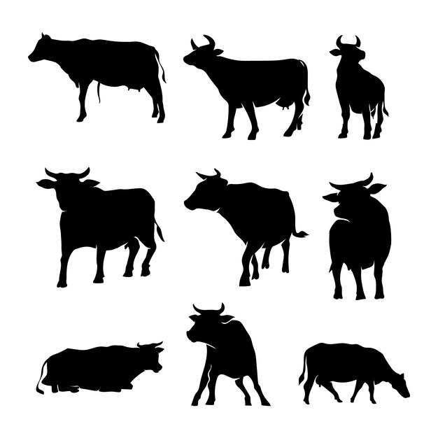 Silueta animal dibujada a mano
