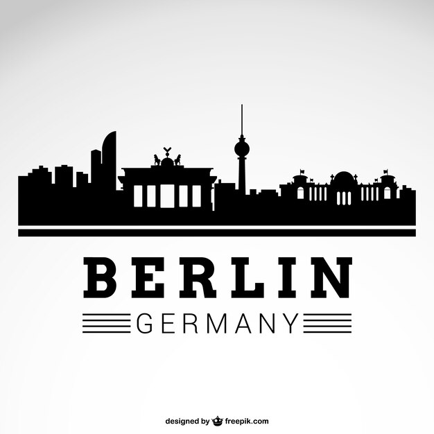 Silueta de la ciudad de Berlín
