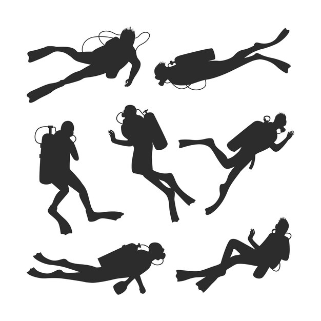 silueta deportiva de diseño plano