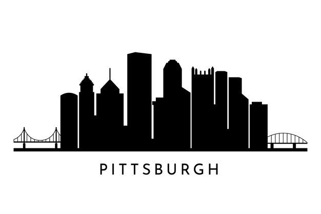 Silueta del horizonte de pittsburgh