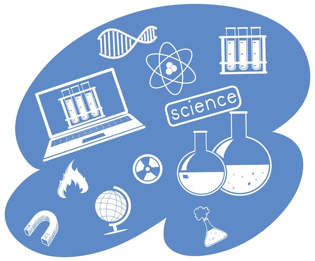 Vector gratuito símbolo de ciencia y vector icono