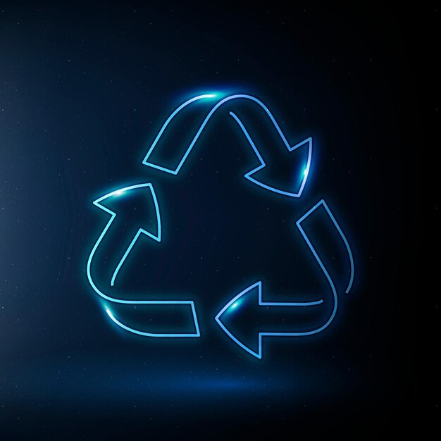 Símbolo de conservación del medio ambiente de vector de icono de reciclaje