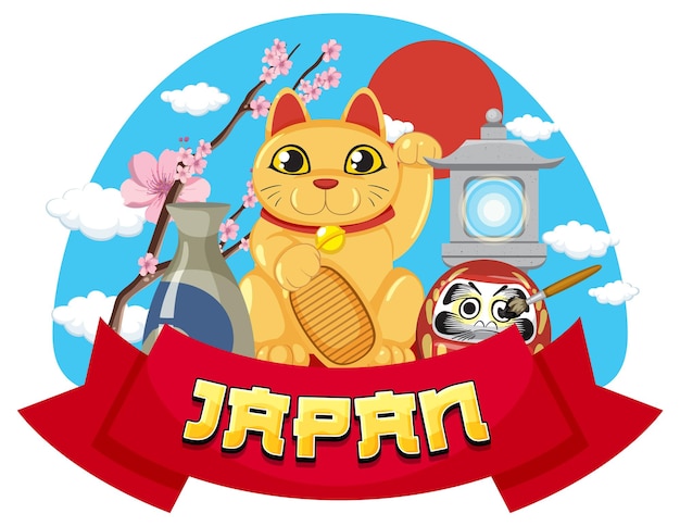 Símbolo de elemento de tradición de nación japonesa