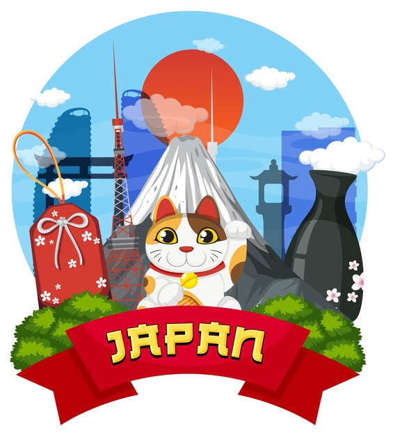 Símbolo de elemento de tradición de nación japonesa