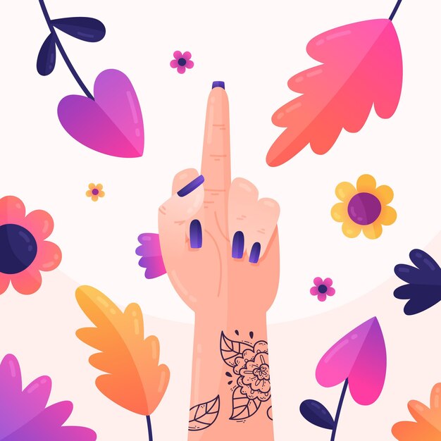 Símbolo floral que te jodan