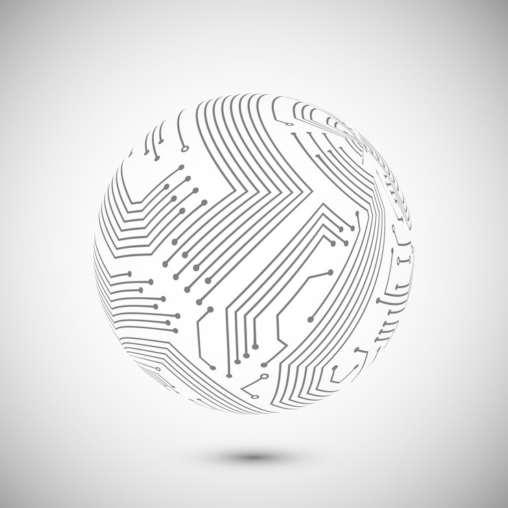 Vector gratuito símbolo de globo de placa de circuito