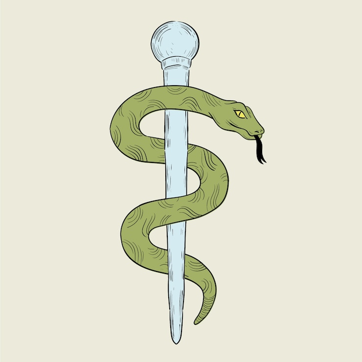 Vector gratuito símbolo médico y de farmacia dibujado a mano