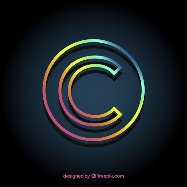 Símbolo moderno de copyright
