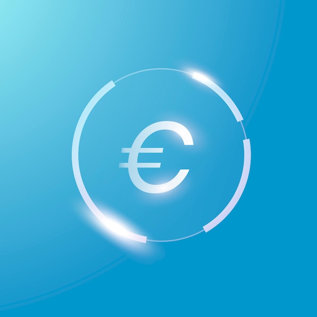 Vector gratuito símbolo de moneda de dinero de signo de euro
