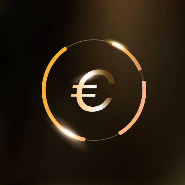 Vector gratuito símbolo de moneda de dinero de signo de euro