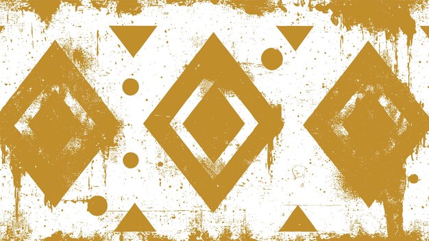 Símbolos abstractos y textura grunge