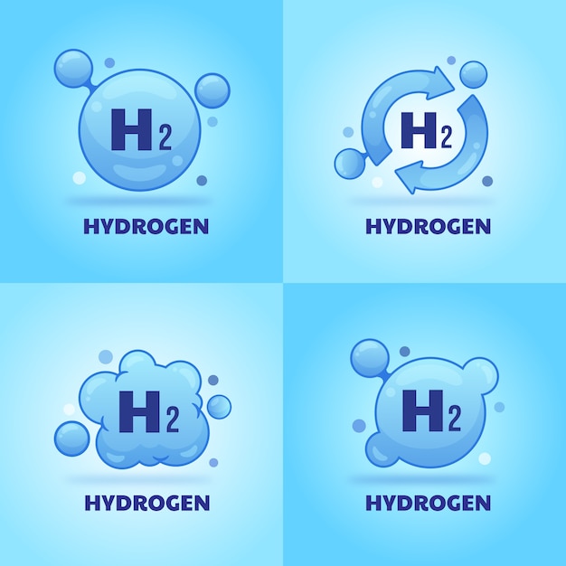 Símbolos de gradiente de hidrógeno